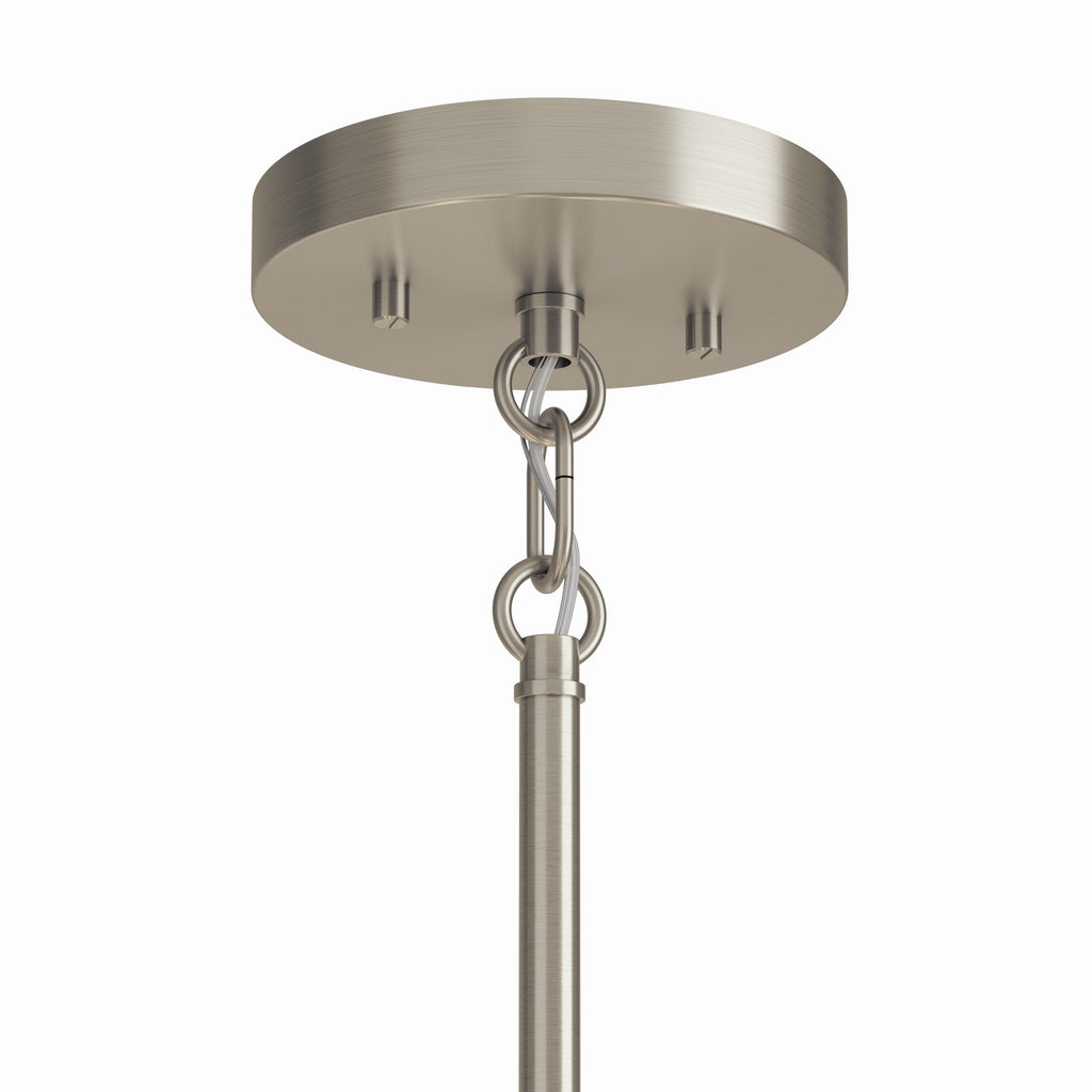 KICHLER 52718NI Madden 32 Inch 6 Light Chandelier In Brushed Nickel