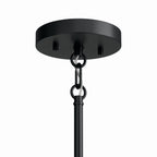 KICHLER 52719BK Madden 38 Inch 6 Light Chandelier In Black