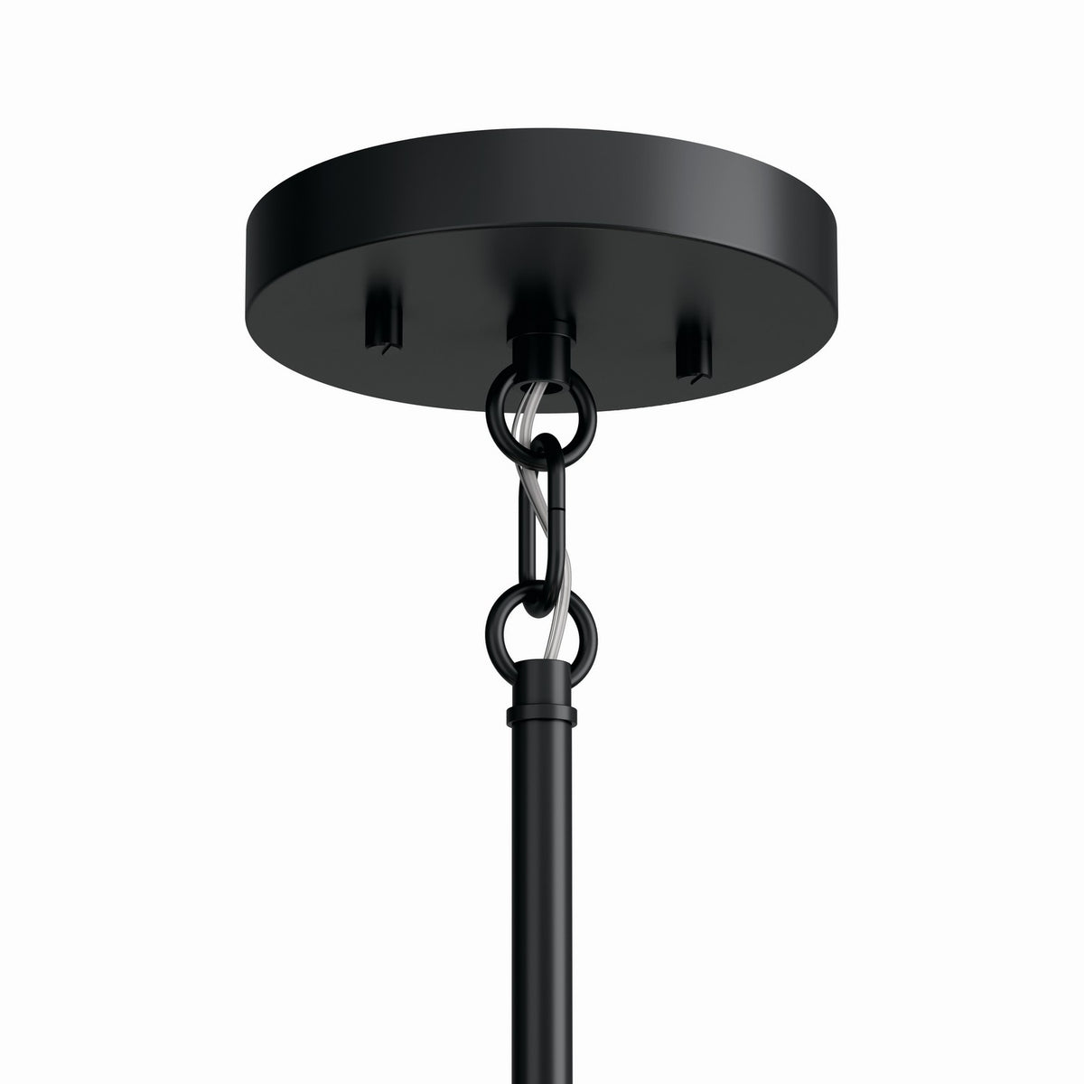 KICHLER 52719BK Madden 38 Inch 6 Light Chandelier In Black