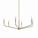 KICHLER 52719CPZ Madden 38 Inch 6 Light Chandelier In Champagne Bronze