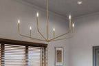 KICHLER 52719CPZ Madden 38 Inch 6 Light Chandelier In Champagne Bronze
