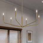 KICHLER 52719CPZ Madden 38 Inch 6 Light Chandelier In Champagne Bronze