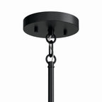 KICHLER 52720BK Madden 32 Inch 9 Light 2-Tier Chandelier In Black