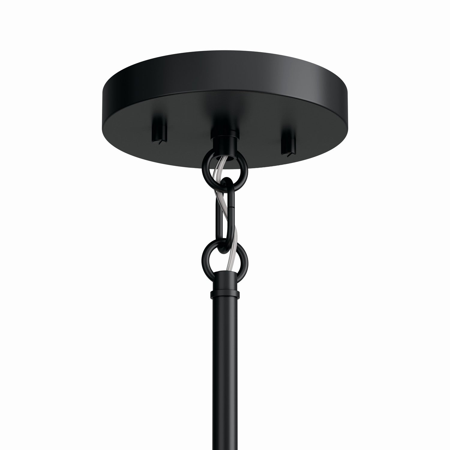 KICHLER 52720BK Madden 32 Inch 9 Light 2-Tier Chandelier In Black