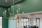 KICHLER 52720CPZ Madden 32 Inch 9 Light 2-Tier Chandelier In Champagne Bronze