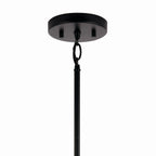 KICHLER 52725BK Madden 15 Inch 1 Light Mini Pendant With Clear Glass In Black