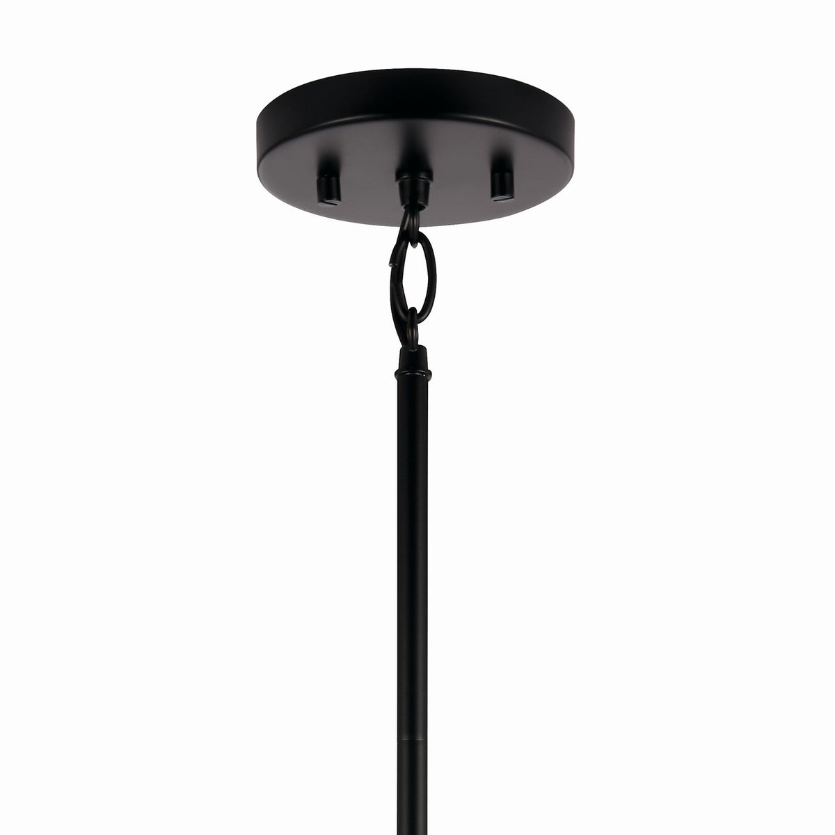 KICHLER 52725BK Madden 15 Inch 1 Light Mini Pendant With Clear Glass In Black