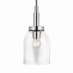 KICHLER 52725CH Madden 15 Inch 1 Light Mini Pendant With Clear Glass In Chrome