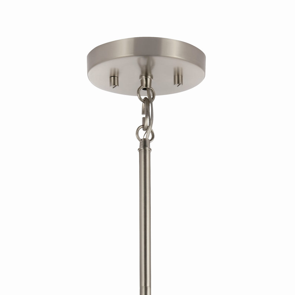 KICHLER 52725NI Madden 15 Inch 1 Light Mini Pendant With Clear Glass In Brushed Nickel