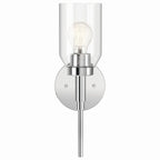 KICHLER 55183CH Madden 14.75 Inch 1 Light Wall Sconce With Clear Glass In Chrome