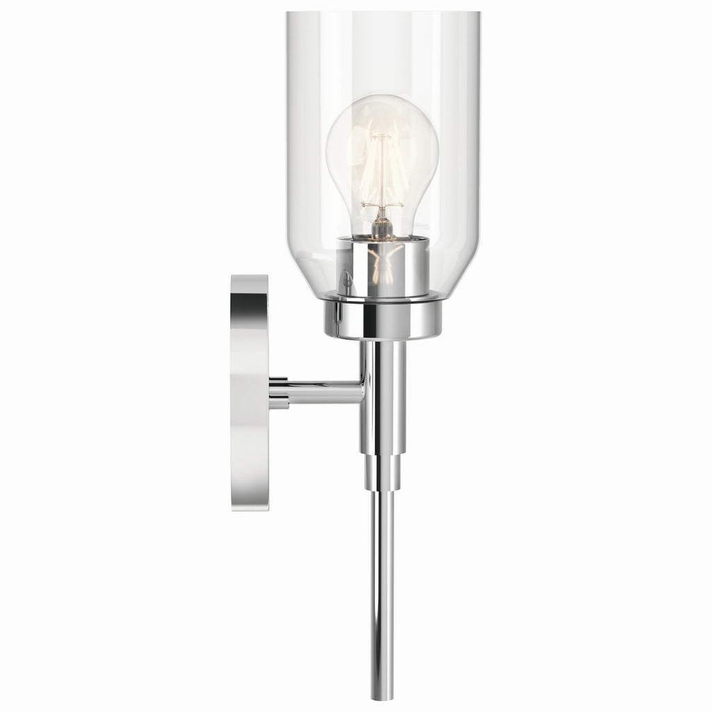 KICHLER 55183CH Madden 14.75 Inch 1 Light Wall Sconce With Clear Glass In Chrome