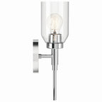 KICHLER 55183CH Madden 14.75 Inch 1 Light Wall Sconce With Clear Glass In Chrome