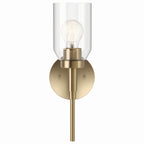 KICHLER 55183CPZ Madden 14.75 Inch 1 Light Wall Sconce With Clear Glass In Champagne Bronze