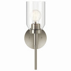 KICHLER 55183NI Madden 14.75 Inch 1 Light Wall Sconce With Clear Glass In Brushed Nickel