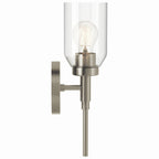 KICHLER 55183NI Madden 14.75 Inch 1 Light Wall Sconce With Clear Glass In Brushed Nickel
