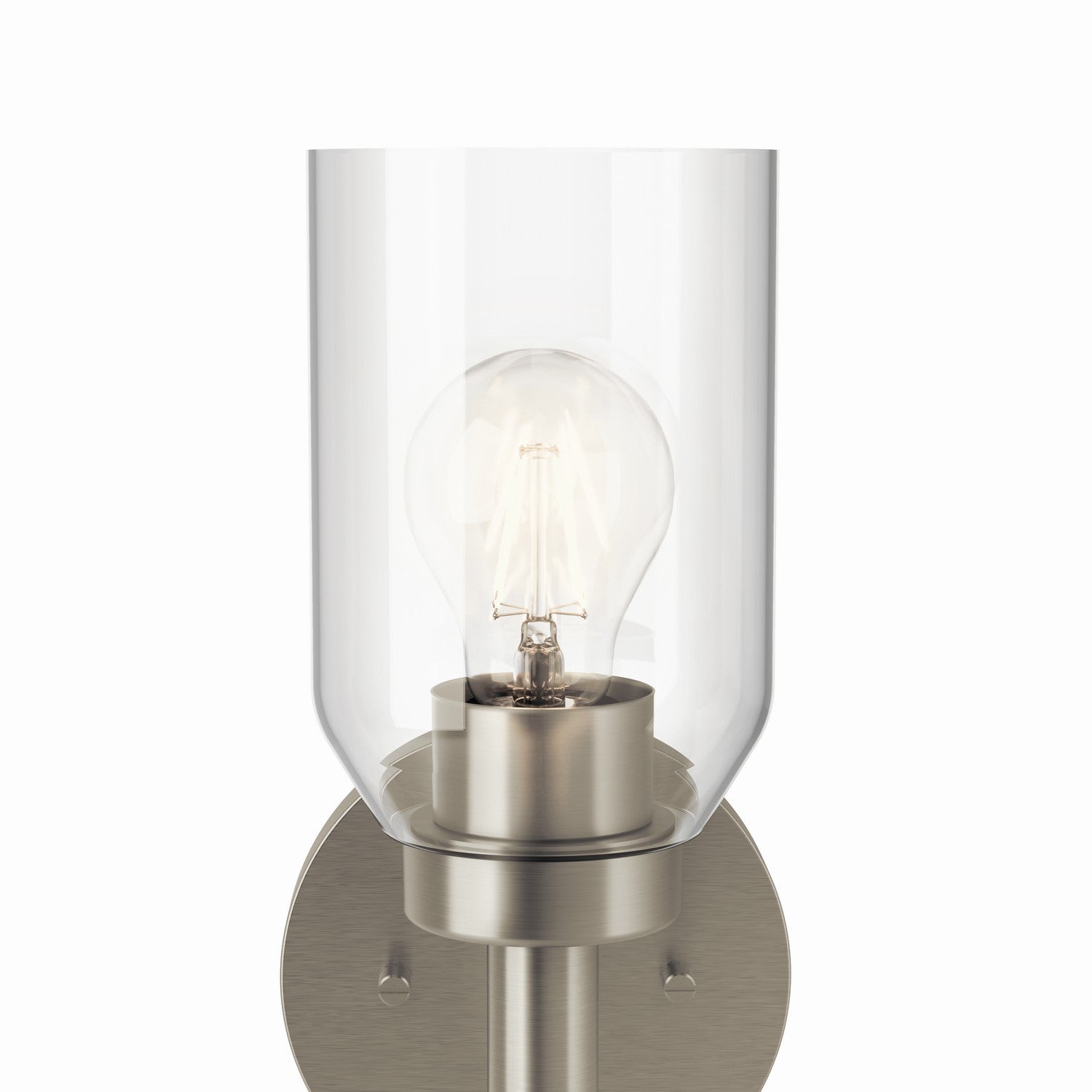 KICHLER 55183NI Madden 14.75 Inch 1 Light Wall Sconce With Clear Glass In Brushed Nickel