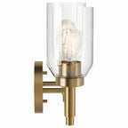 KICHLER 55184CPZ Madden 14.25 Inch 2 Light Vanity With Clear Glass In Champagne Bronze