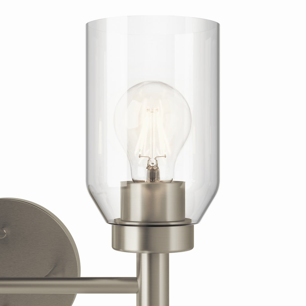 KICHLER 55184NI Madden 14.25 Inch 2 Light Vanity With Clear Glass In Brushed Nickel