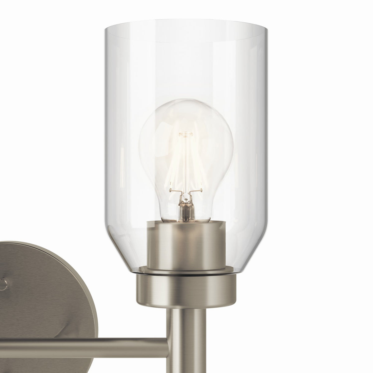 KICHLER 55184NI Madden 14.25 Inch 2 Light Vanity With Clear Glass In Brushed Nickel