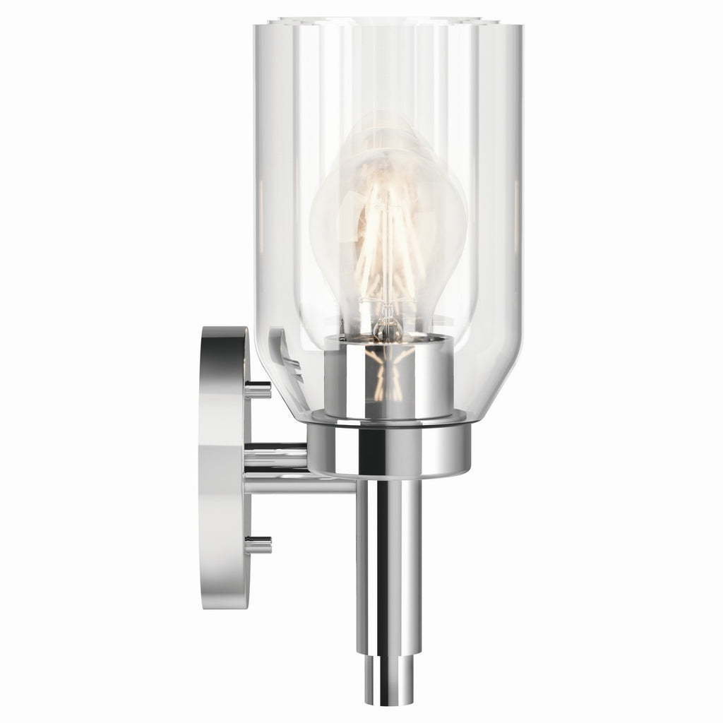 KICHLER 55185CH Madden 24 Inch 3 Light Vanity With Clear Glass In Chrome