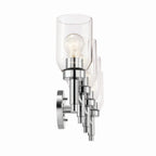 KICHLER 55186CH Madden 34 Inch 4 Light Vanity With Clear Glass In Chrome
