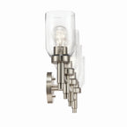 KICHLER 55186NI Madden 34 Inch 4 Light Vanity With Clear Glass In Brushed Nickel