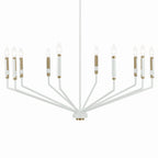 KICHLER 52348WH Armand 38.25" 10-Light Chandelier In White