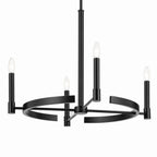 KICHLER 52426BK Tolani 20.25" 4-Light Chandelier In Black