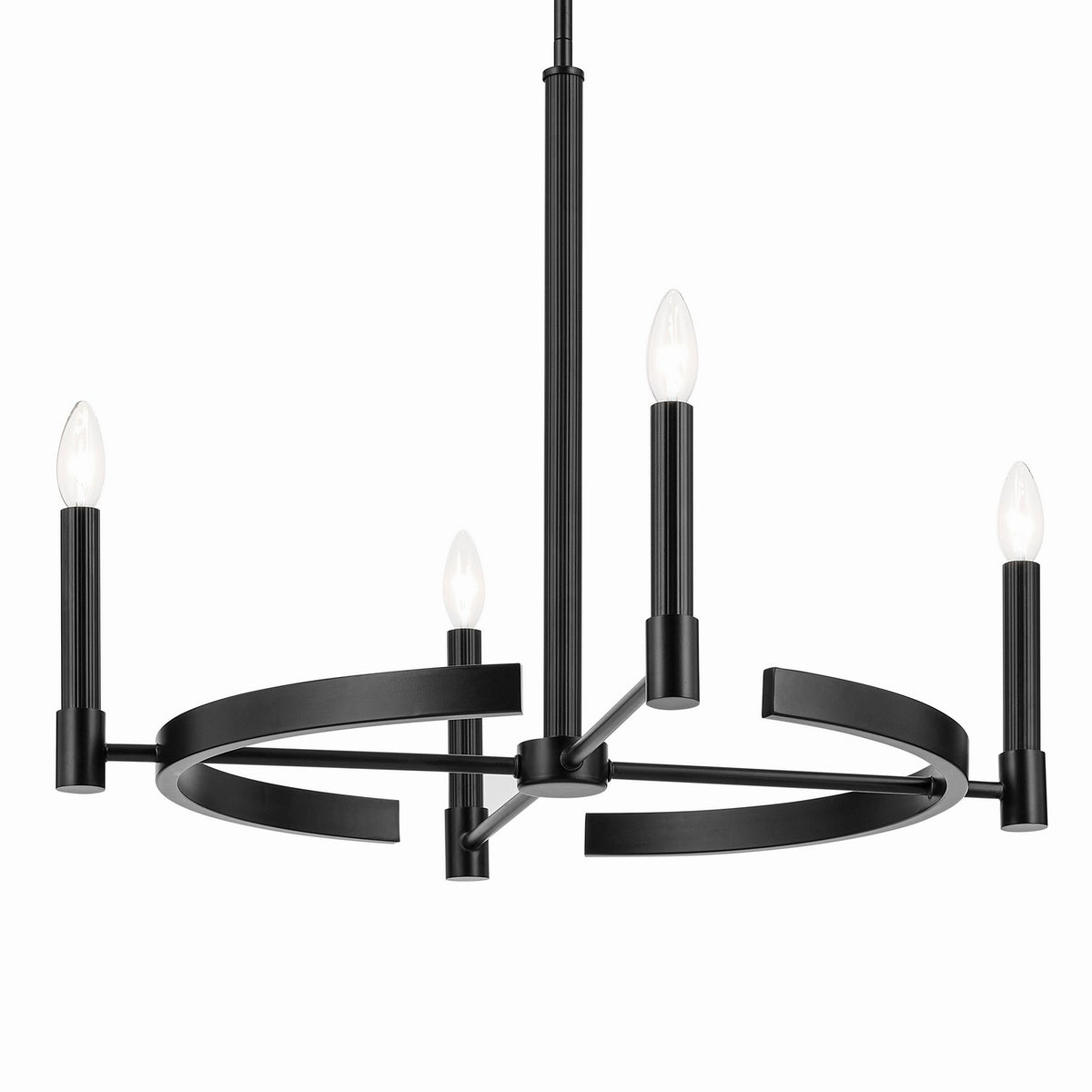 KICHLER 52426BK Tolani 20.25" 4-Light Chandelier In Black
