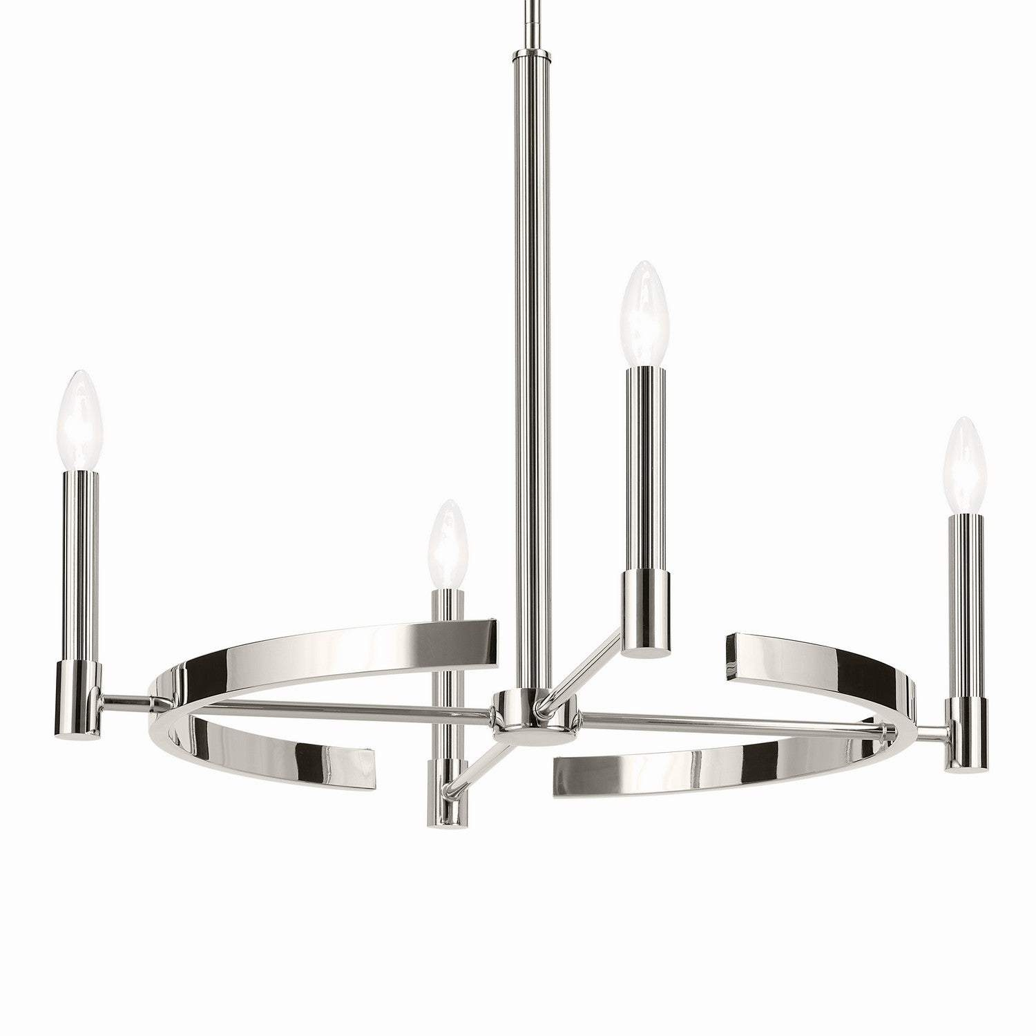 KICHLER 52426PN Tolani 20.25" 4-Light Chandelier In Polished Nickel