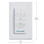 KICHLER 370125 Ac Standard Limited Function Handheld Remote Control