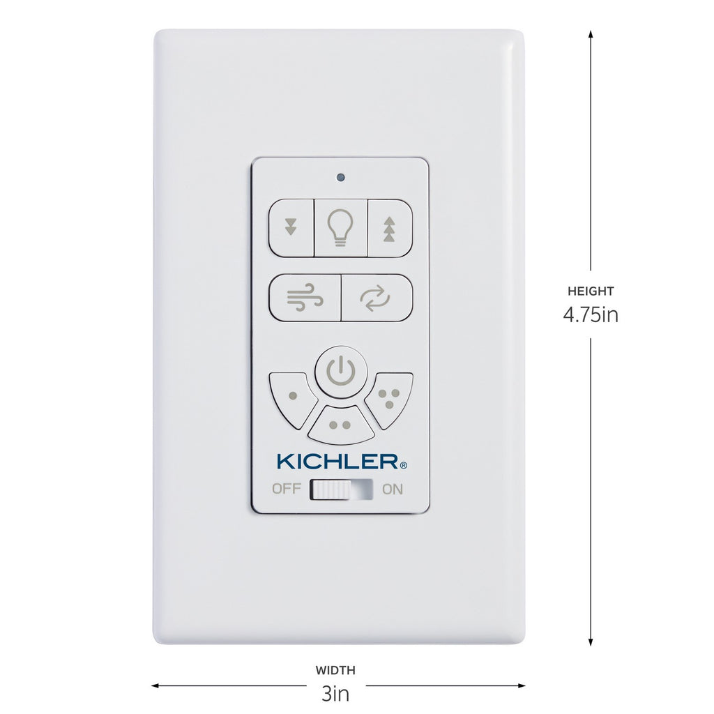 KICHLER 370155 Ac Standard Full Function Wall Remote Control