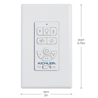 KICHLER 370155 Ac Standard Full Function Wall Remote Control