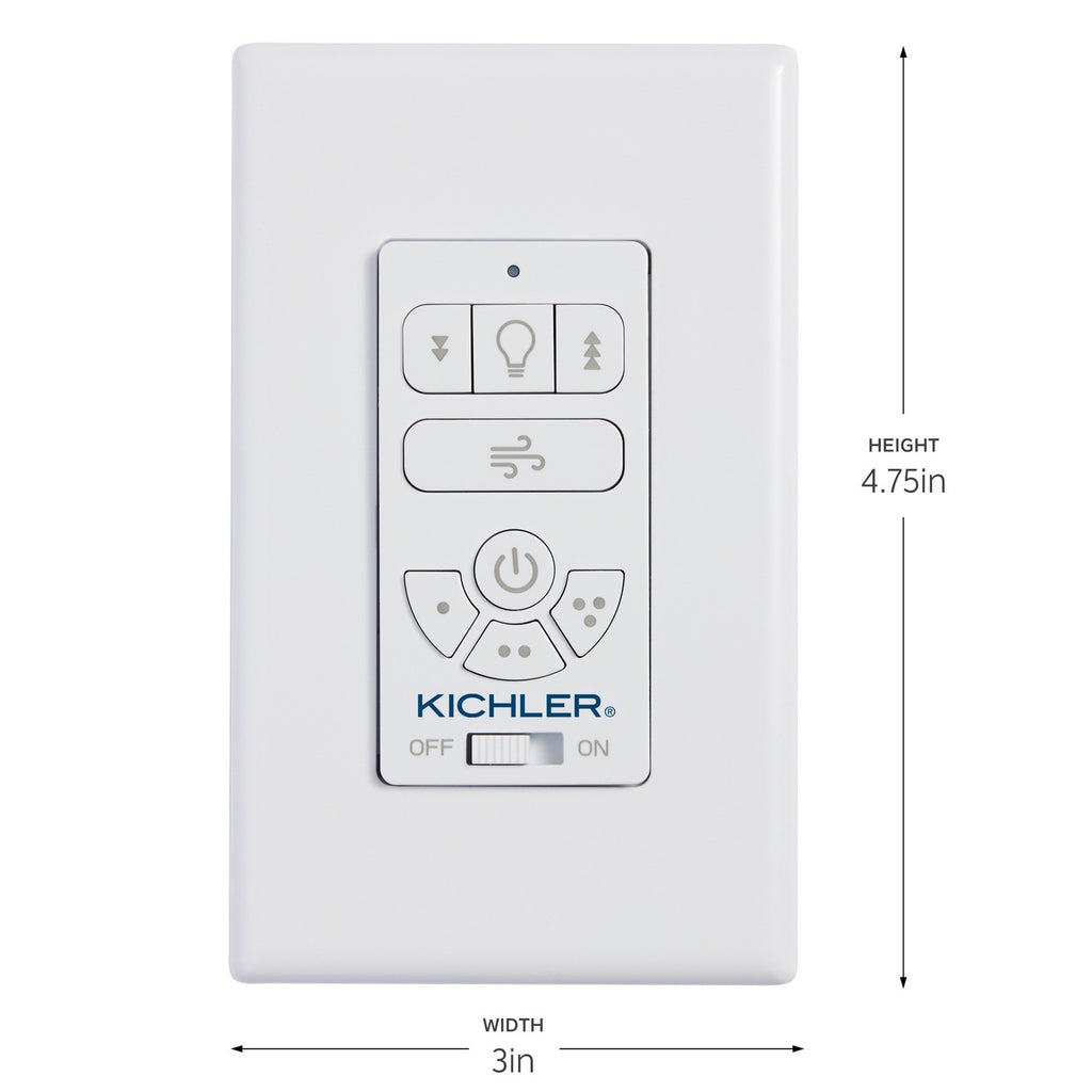 KICHLER 370145 Ac Standard Limited Function Wall Remote Control