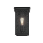 KICHLER 59540BKT Arkville 10 Inch 1 Light Outdoor Wall Light With Clear Seeded Glass In Textured Black