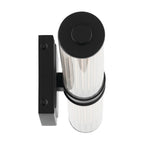 KICHLER 55196BKLED Laurene 26.5" Linear Bath Bar Medium Led With Clear Fluted Glass In Black
