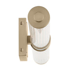 KICHLER 55196CPZLED Laurene 26.5" Linear Bath Bar Medium Led With Clear Fluted Glass In Champagne Bronze