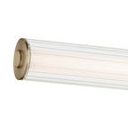 KICHLER 55196CPZLED Laurene 26.5" Linear Bath Bar Medium Led With Clear Fluted Glass In Champagne Bronze