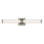 KICHLER 55196NILED Laurene 26.5" Linear Bath Bar Medium Led With Clear Fluted Glass In Brushed Nickel