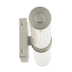 KICHLER 55196NILED Laurene 26.5" Linear Bath Bar Medium Led With Clear Fluted Glass In Brushed Nickel