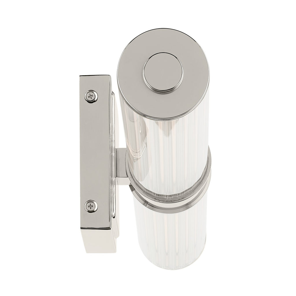 KICHLER 55196PNLED Laurene 26.5" Linear Bath Bar Medium Led With Clear Fluted Glass In Chrome