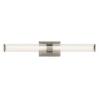 KICHLER 55197NILED Laurene 31" Linear Bath Bar Large Led With Clear Fluted Glass In Brushed Nickel