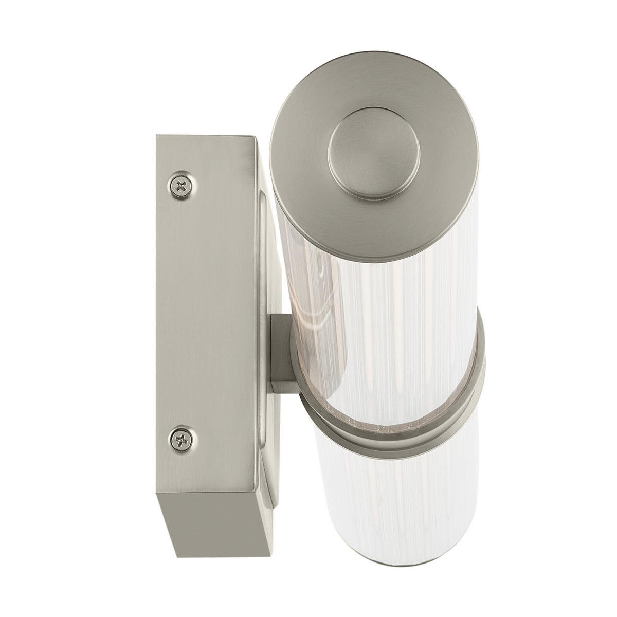 KICHLER 55197NILED Laurene 31" Linear Bath Bar Large Led With Clear Fluted Glass In Brushed Nickel