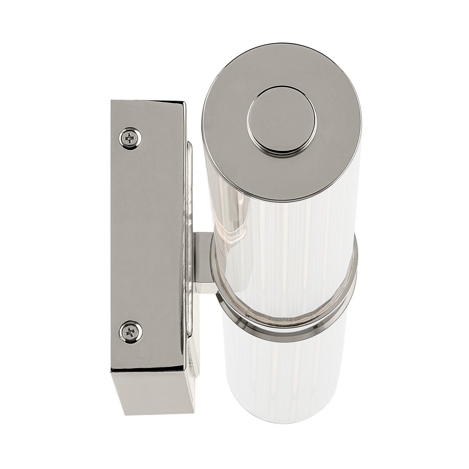 KICHLER 55197PNLED Laurene 31" Linear Bath Bar Large Led With Clear Fluted Glass In Chrome