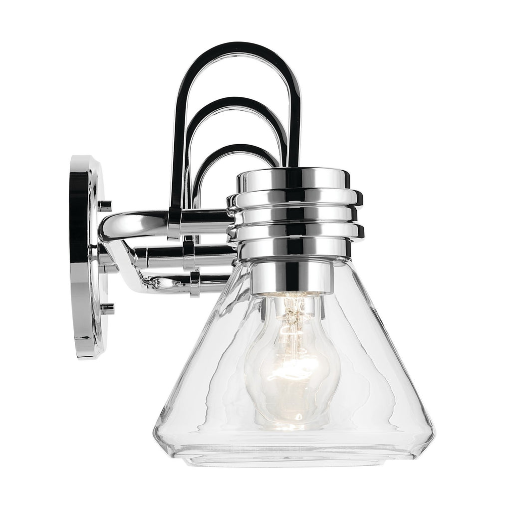 KICHLER 55155CHCLR Farum 26" 3-Light Vanity Light With Clear Glass In Chrome