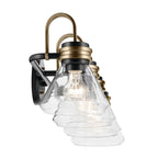 KICHLER 55156BKCLR Farum 34" 4-Light Vanity Light With Clear Glass In Black