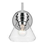 KICHLER 55153CHCLR Farum 9.5" 1-Light Wall Sconce With Clear Glass In Chrome