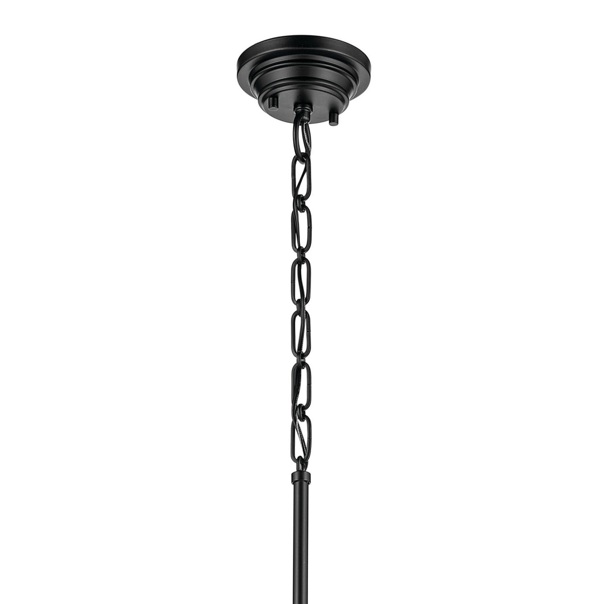 KICHLER 52661BKCLR Marsailli 19" 1-Light Medium Pendant With Clear Glass In Black