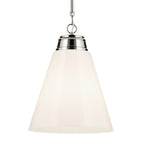 KICHLER 52662PN Marsailli 19.75" 1-Light Large Pendant With Opal Glass In Brushed Nickel