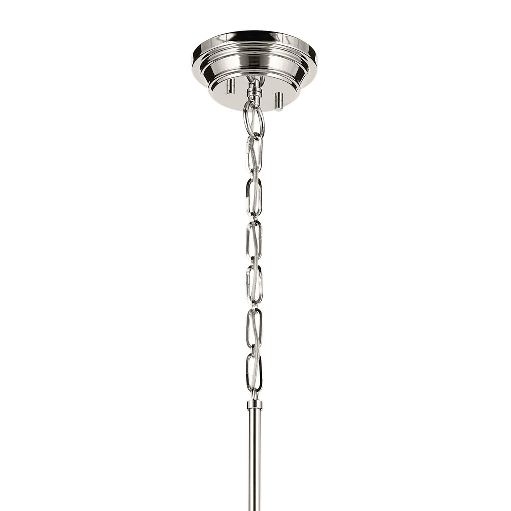 KICHLER 52662PN Marsailli 19.75" 1-Light Large Pendant With Opal Glass In Brushed Nickel